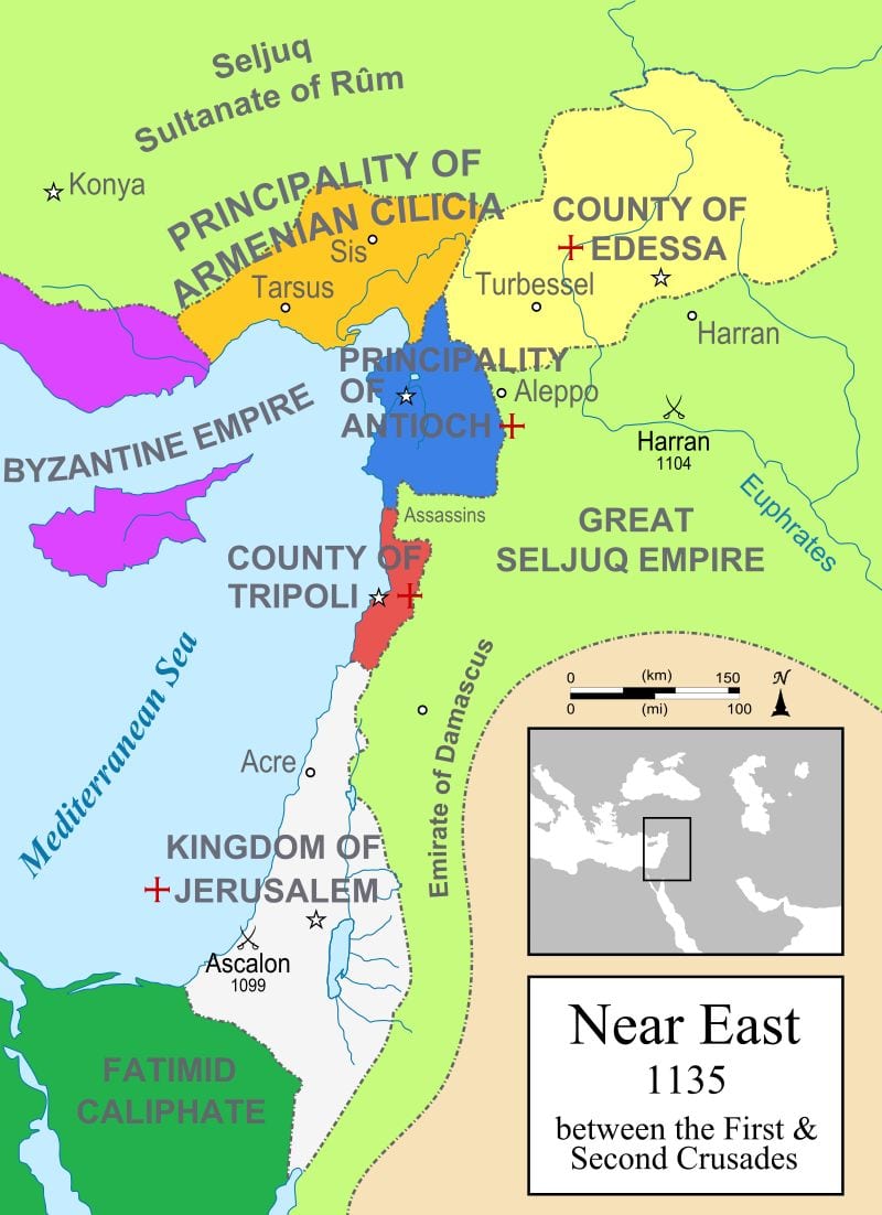 Crusades - map