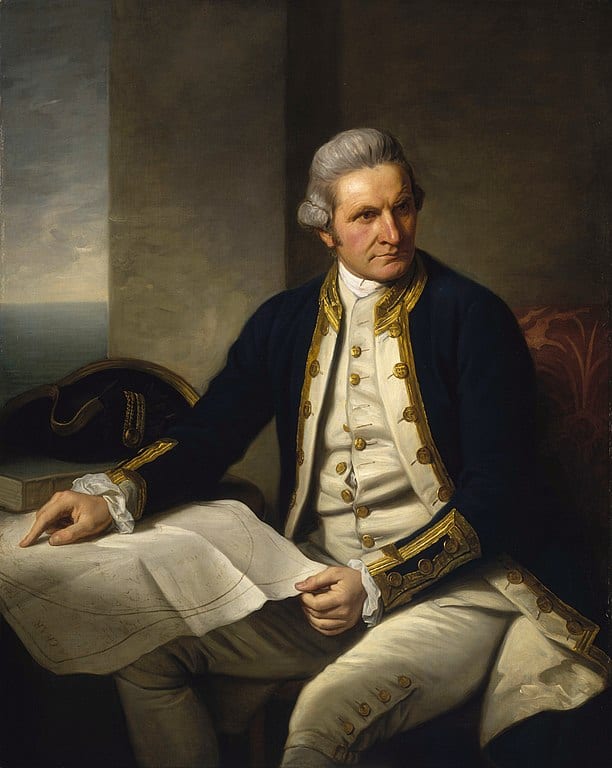 Cook voyage1: Portrait of James Cook
